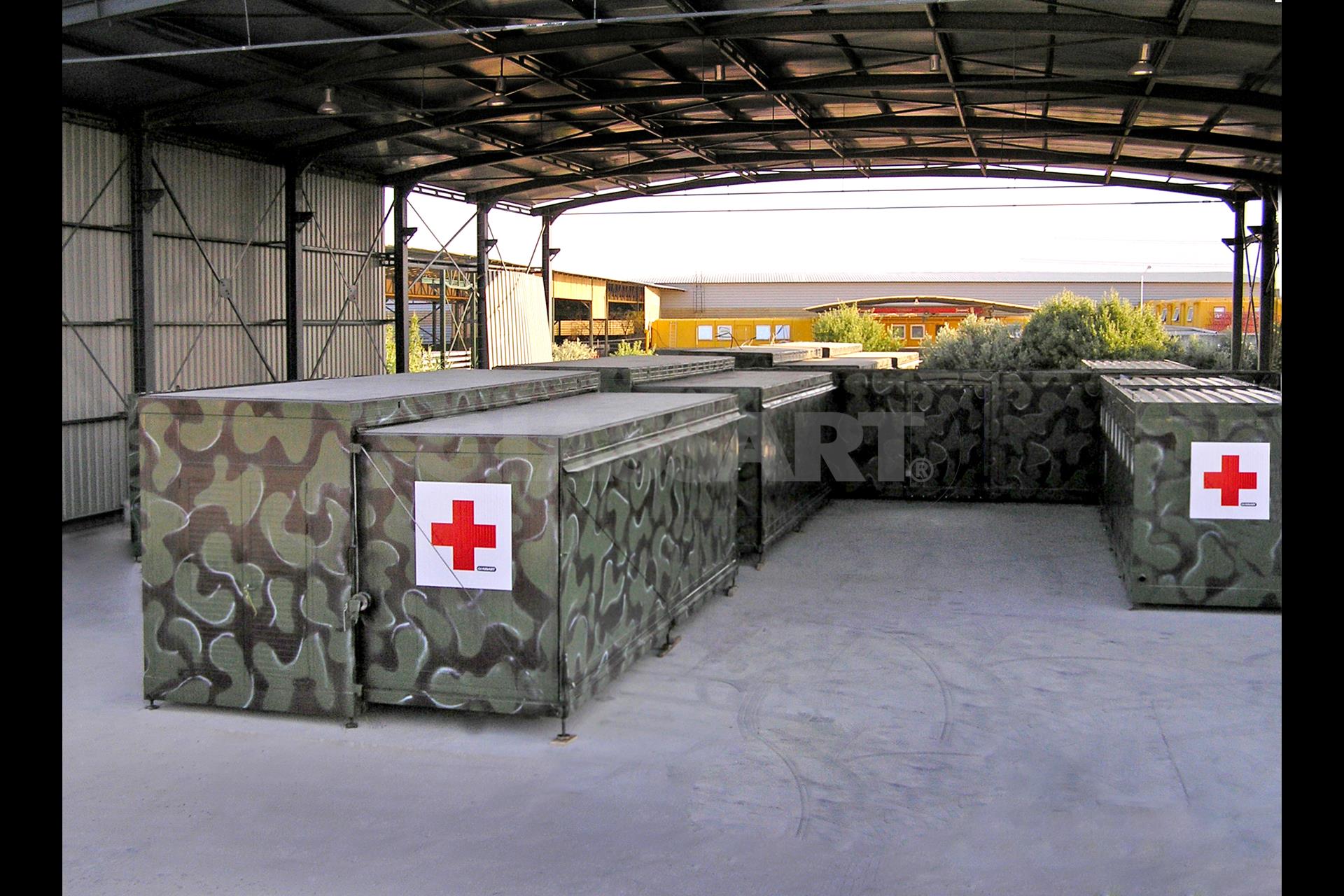 Modular Military Hospital Complex, Afghanistan Peace Corps Base - GLASSART
