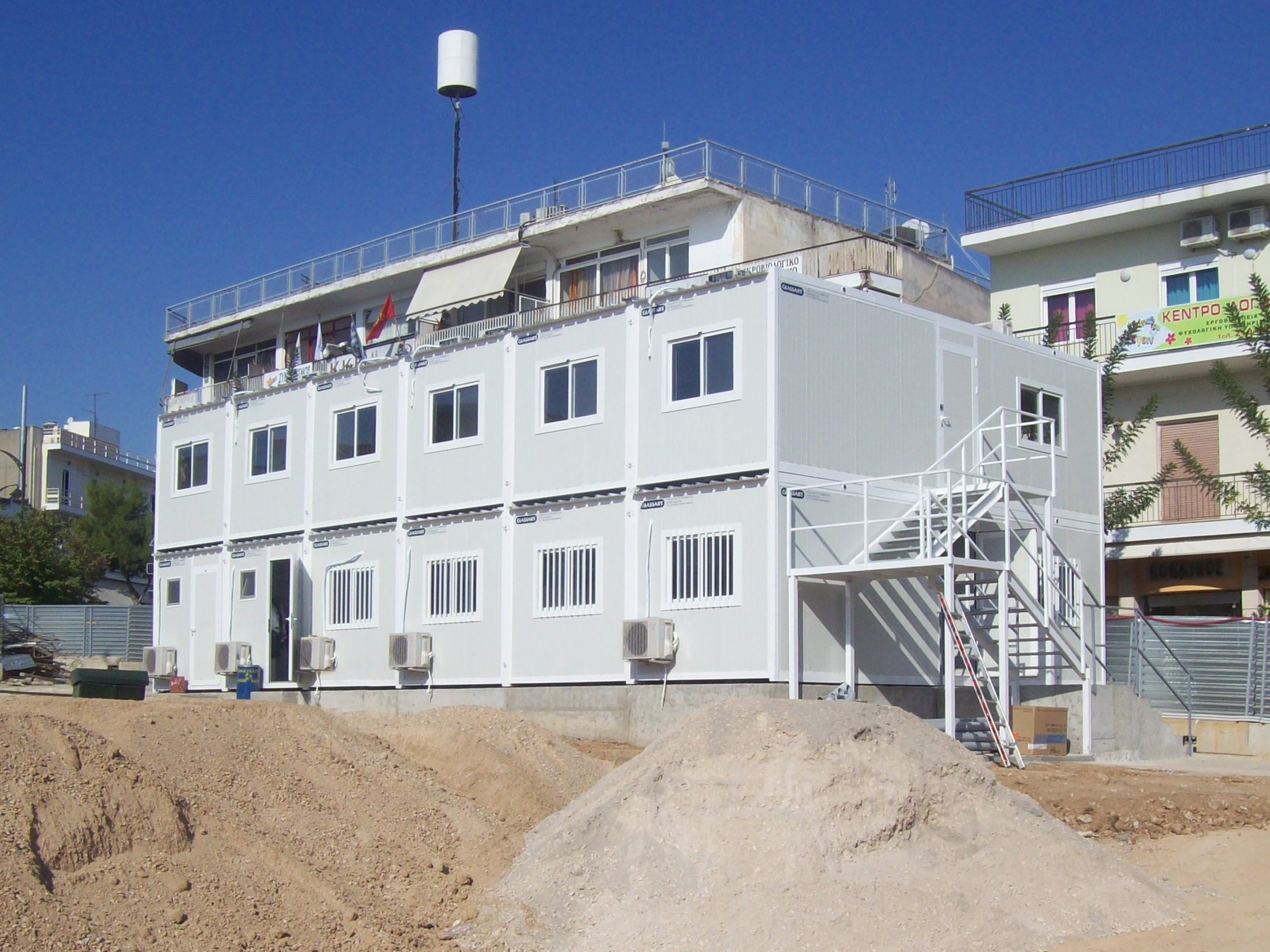 Εργοταξιακά Γραφεία στα εργοτάξια επέκτασης του Μετρό)