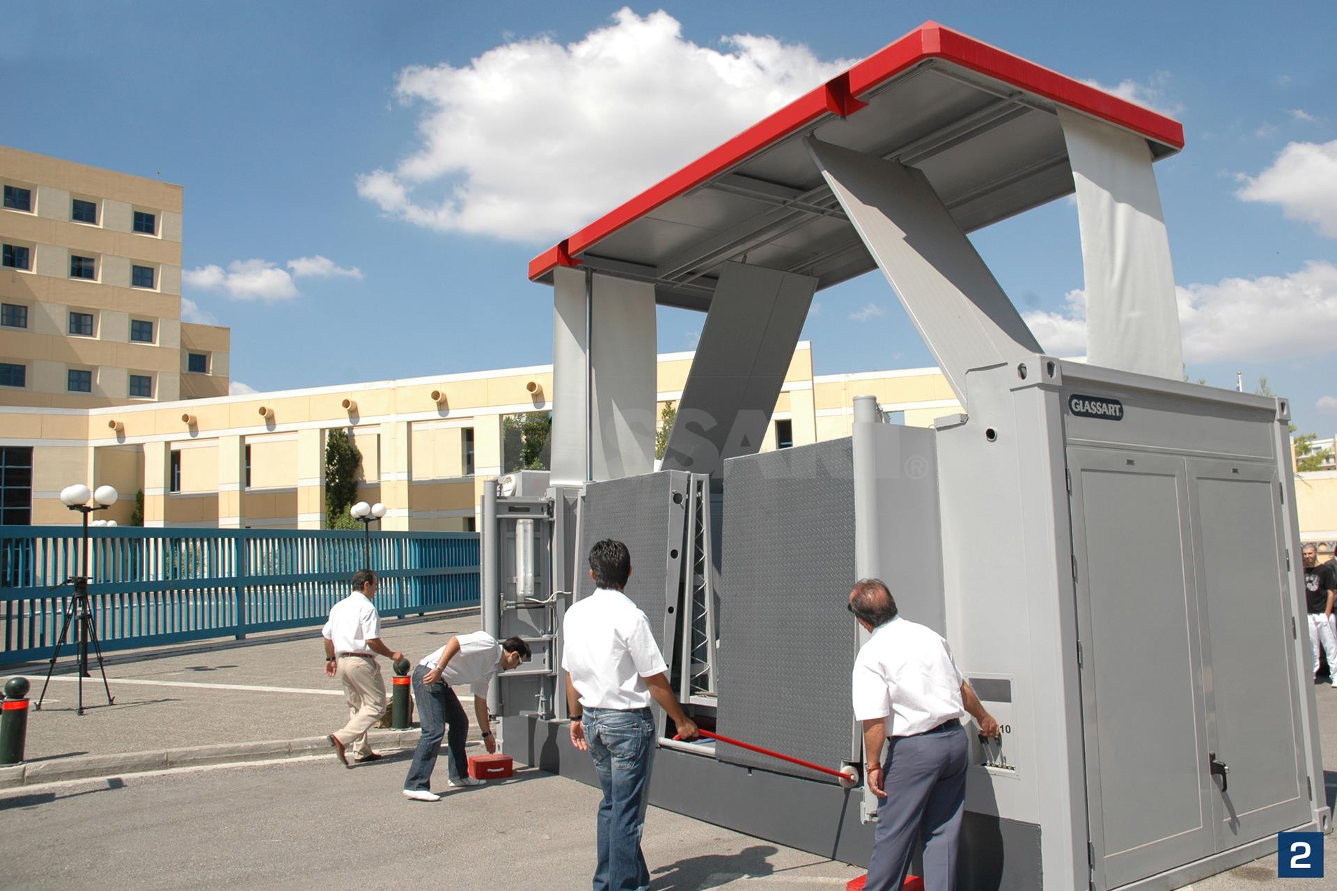 Modular Inspection Booth Modular Vehicle Inspection Centers - GLASSART