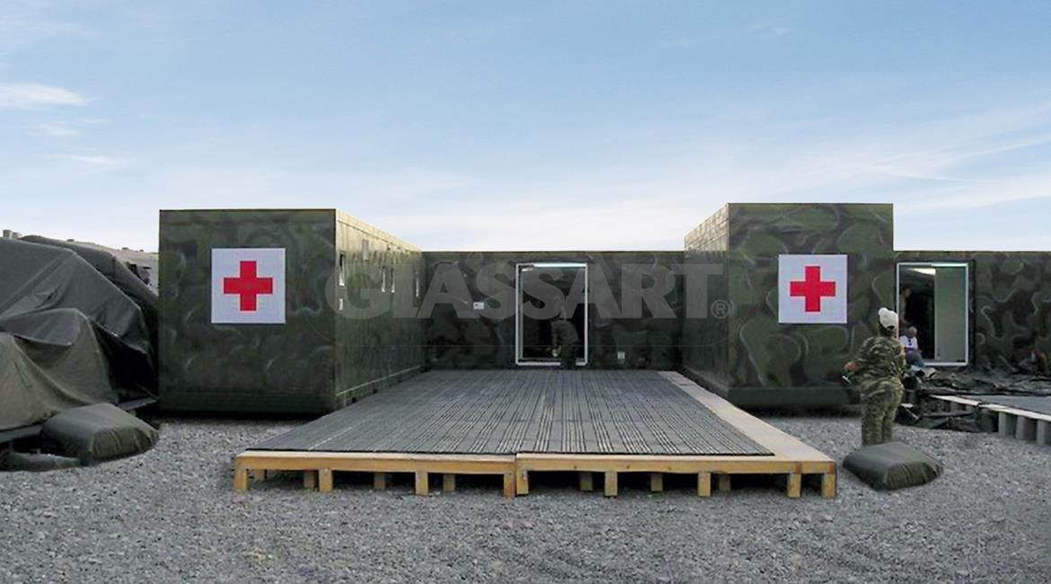 Modular Military Hospital Complex, Afghanistan Peace Corps Base - GLASSART