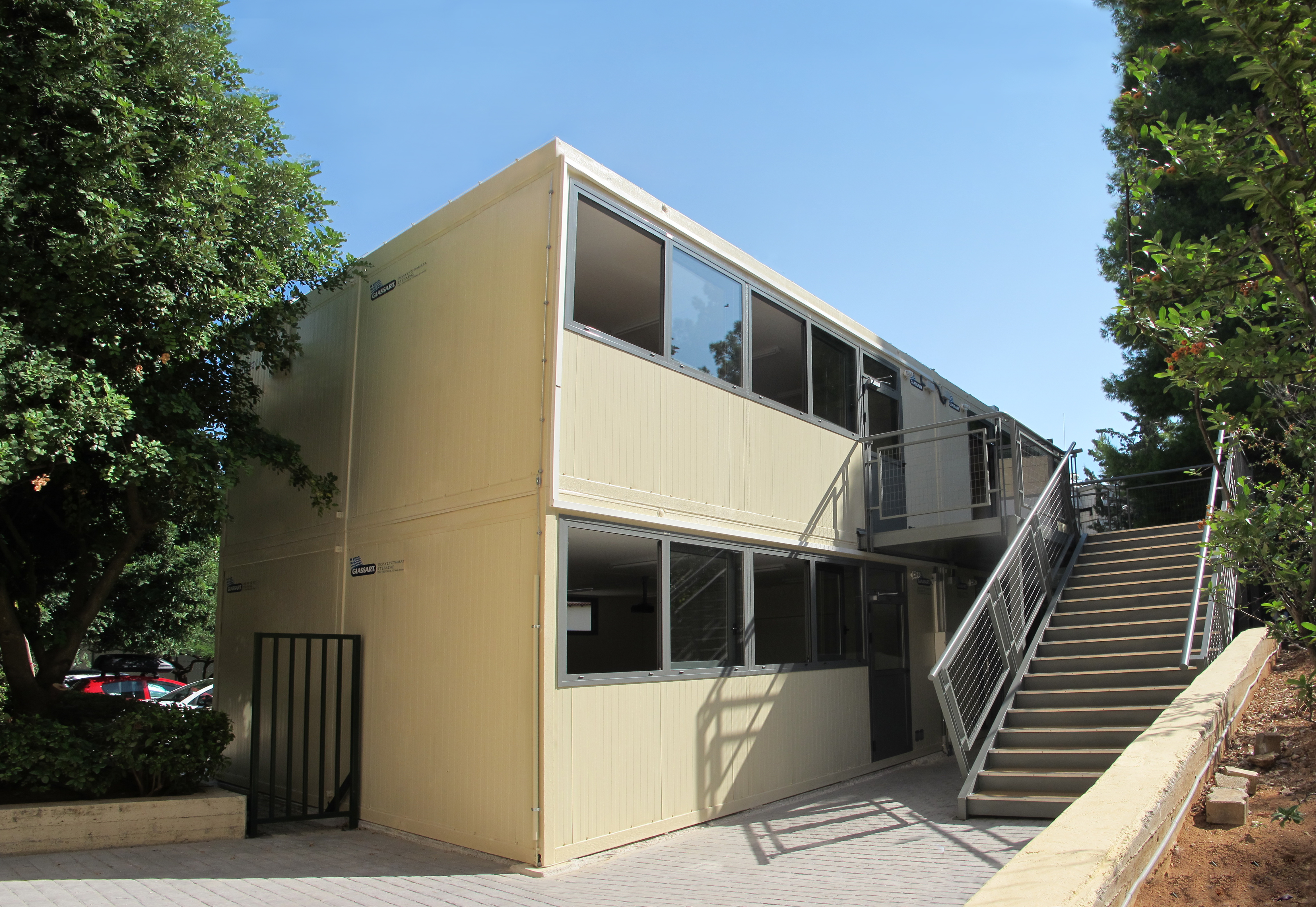 Προκατασκευασμένο Κτίριο Αιθουσών Διδασκαλίας, Ελληνογαλλική Σχολή)